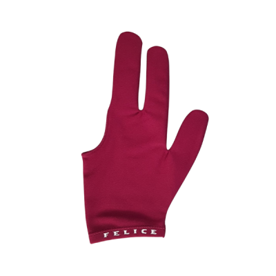 Billardhandschuh Felice dunkelrot